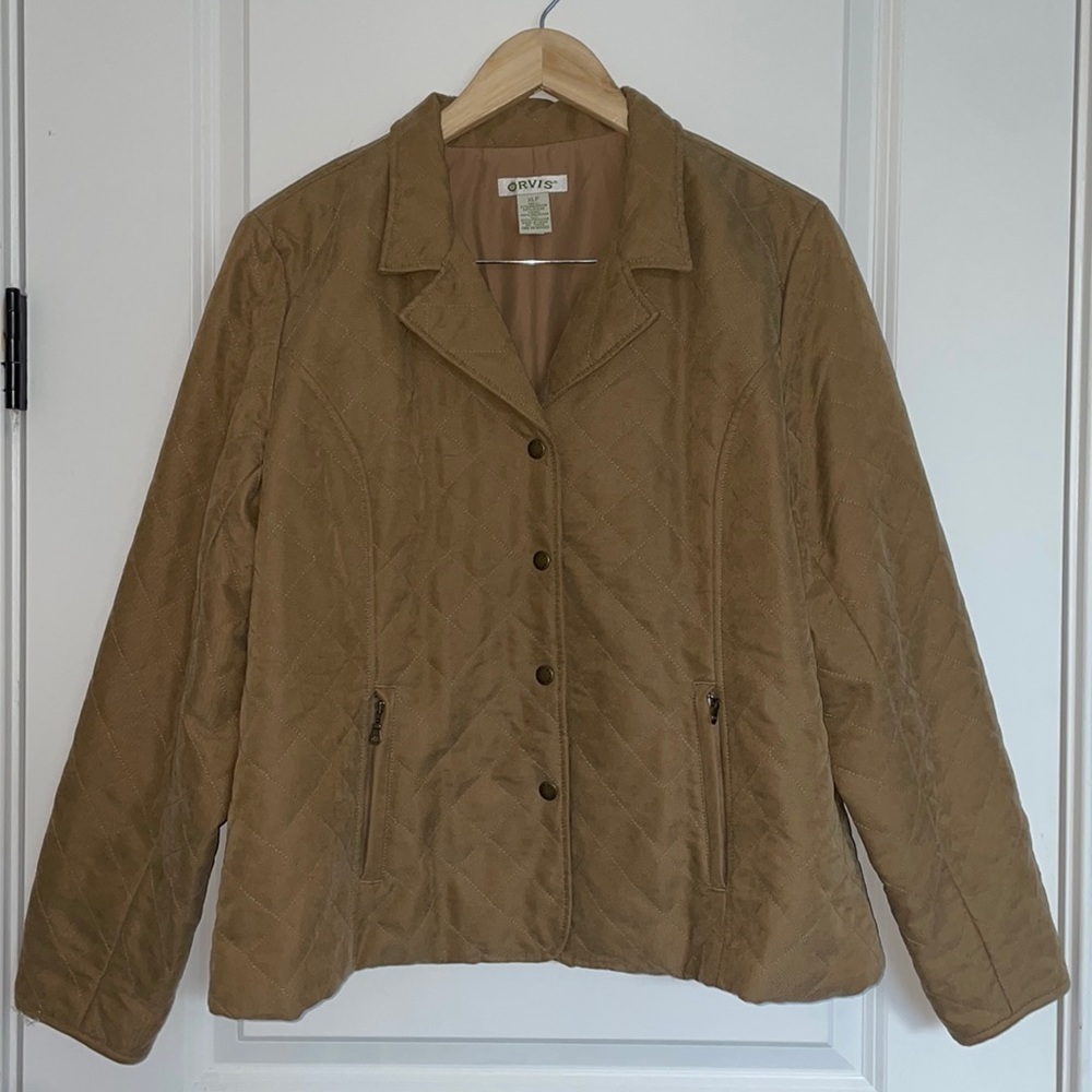 Orvis Women’s Quilted Jacket Camel XLP